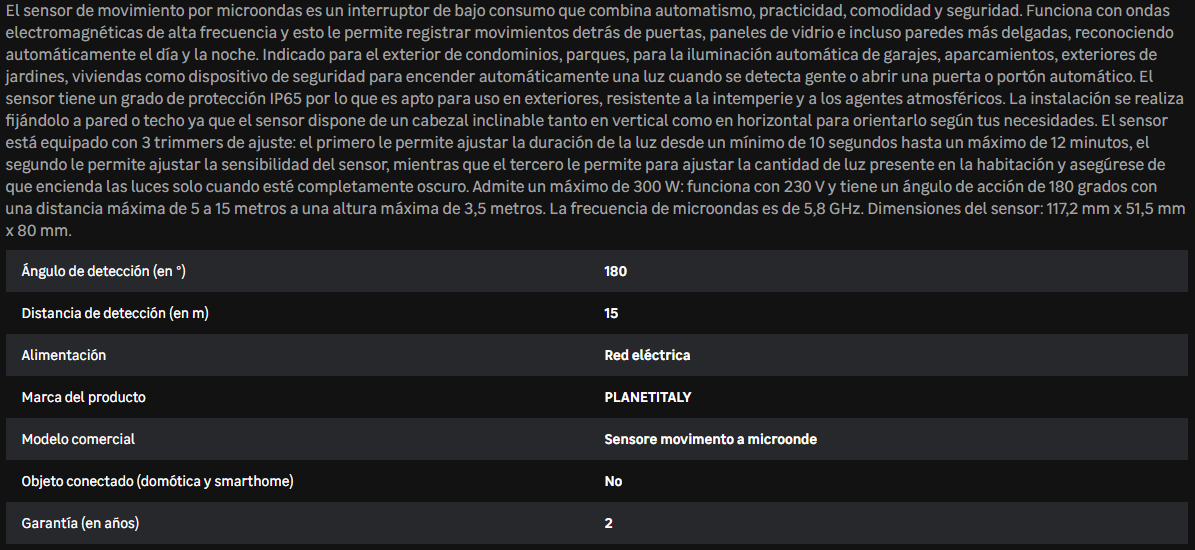 DETECTOR DE PRESENCIA